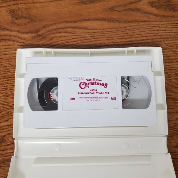 Electronics - Lot of 2 VHS Tapes Barney's Night Before Christmas & Super Circus - Picture 3 of 4